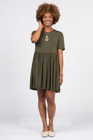 Agnes & Dora™ Modern Tunic Dress Olive