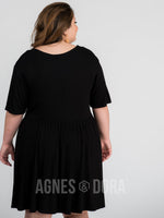 Agnes & Dora™ Modern Tunic Dress in Black