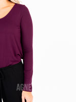 Agnes & Dora™ Everyday Tee Plum