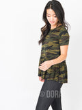 Agnes & Dora™ Relaxed Ruffle Tee Camo