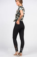 Agnes & Dora™ Knit Jegging Mesh Black