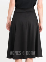 Agnes & Dora™ Midi Skirt Black