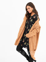 Agnes & Dora™ Boyfriend Cardigan Camel