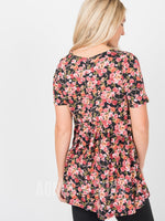 Agnes & Dora™ Muse Top Black Floral