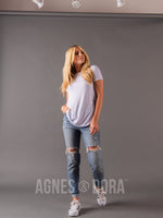 Agnes & Dora™ Fitted Tee White