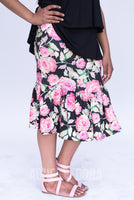 Agnes & Dora™ Boho Ruffle Midi Skirt Shades of Rose