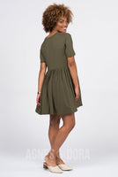 Agnes & Dora™ Modern Tunic Dress Olive