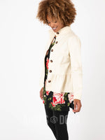 Agnes & Dora™ Peplum Jacket Stone