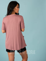 Agnes & Dora™ Favorite Cardi Half Sleeve Dusty Blush