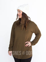 Agnes & Dora™ Long Sleeve Easy Tee Basil