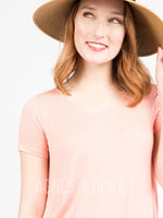 Agnes & Dora™ Everyday Tee in Peach