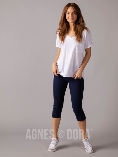 Agnes & Dora™ Crop Capri Navy