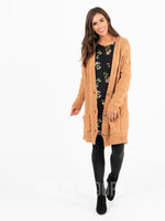 Agnes & Dora™ Boyfriend Cardigan Camel