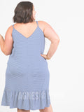 Agnes & Dora™ Slip Dress Deep Blue Stripe