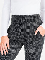 Agnes & Dora™ Classic Jogger Black Dot