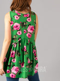 Agnes & Dora™ Sleeveless Muse Kelly/Fuchsia Floral