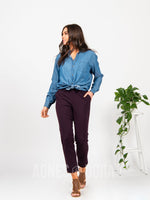 Agnes & Dora™ Weekday Pant in Plum