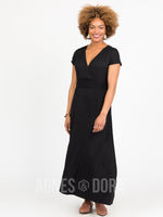 Agnes & Dora™ Crossover Maxi Dress Black