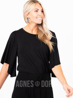 Agnes & Dora™ Country Road Top Black