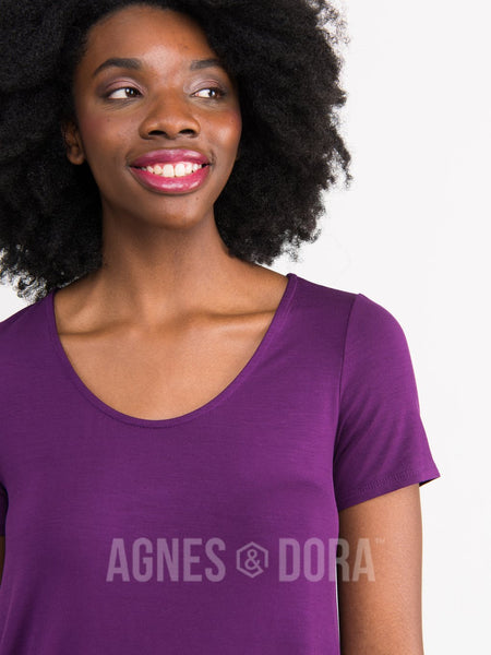 Agnes & Dora™ Everyday Tee Plum