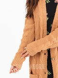 Agnes & Dora™ Boyfriend Cardigan Camel