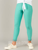 Agnes & Dora™ Knit Jeggings Turquoise  (reenforced elastic waistband)