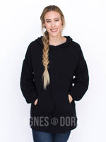 Agnes & Dora™ Puff Sleeve Pullover Black