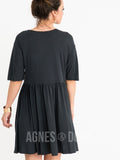 Agnes & Dora™ Modern Tunic Dress Black