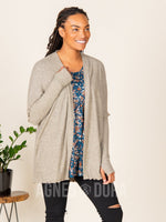 Agnes & Dora™ Open Front Thumbhole Cardi Coco