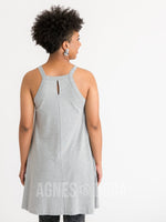 Agnes & Dora™ Keyhole Tunic Heather Gray