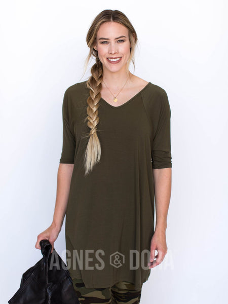 Agnes & Dora™ Love Tunic Olive