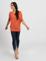 Agnes & Dora™ Dolman Tunic Papaya