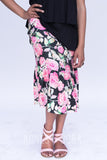 Agnes & Dora™ Boho Ruffle Midi Skirt Shades of Rose