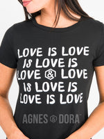 Agnes & Dora™ Graphic Tee Love is Love