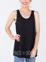 Agnes & Dora™ Essential Tank Solid Black