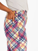 Agnes & Dora™ Wide Leg Crop Pant Classic Plaid - Small Scale