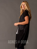 Agnes & Dora™ Sheer Duster Black