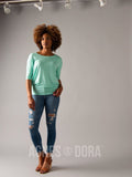 Agnes & Dora™ Dolman Tunic Peppermint