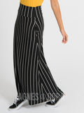 Agnes & Dora™ Maxi Skirt Pocket B&W Pin Stripe