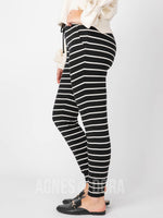 Agnes & Dora™ Everyday Jogger Candy Cane Stripe - Black