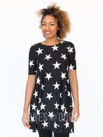 Agnes & Dora™ Swing Tunic Big Star Black