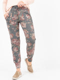 Agnes & Dora™ Classic Jogger Black Floral