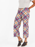 Agnes & Dora™ Wide Leg Crop Pant Classic Plaid - Small Scale