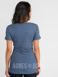 Agnes & Dora™ Side Seam Sash Top Denim Heather