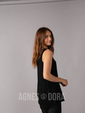 Agnes & Dora™ Essential Tank Scoop Neck Black