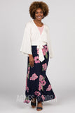 Agnes & Dora™ Essential Maxi Skirt Graphic Peony Print