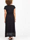 Agnes & Dora™ Crossover Maxi Dress Black