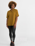 Agnes & Dora™ Dolman Top Button Down Wheat