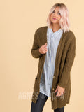 Agnes & Dora™ Boyfriend Cardigan Olive