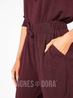 Agnes & Dora™ Essential Crop Heathered Wine